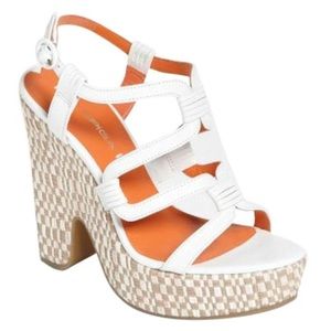Vis Spiga Cai Leather Wedge Platform Sandal